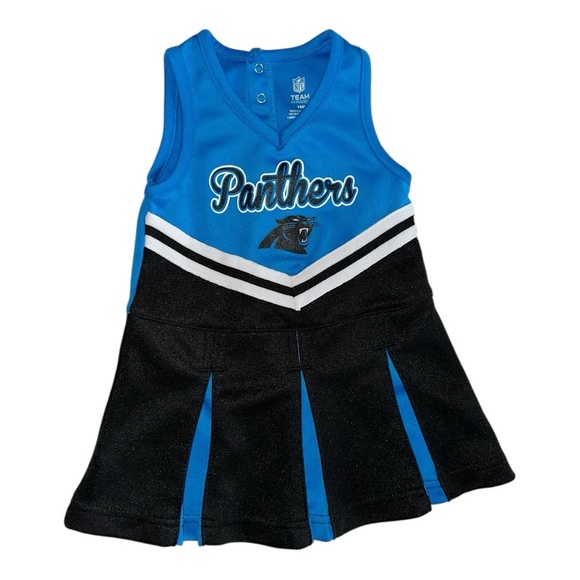 CAROLINA PANTHERS Toddler Cheerleader Outfit Dress - 18M New One Piece - Picture 1 of 4
